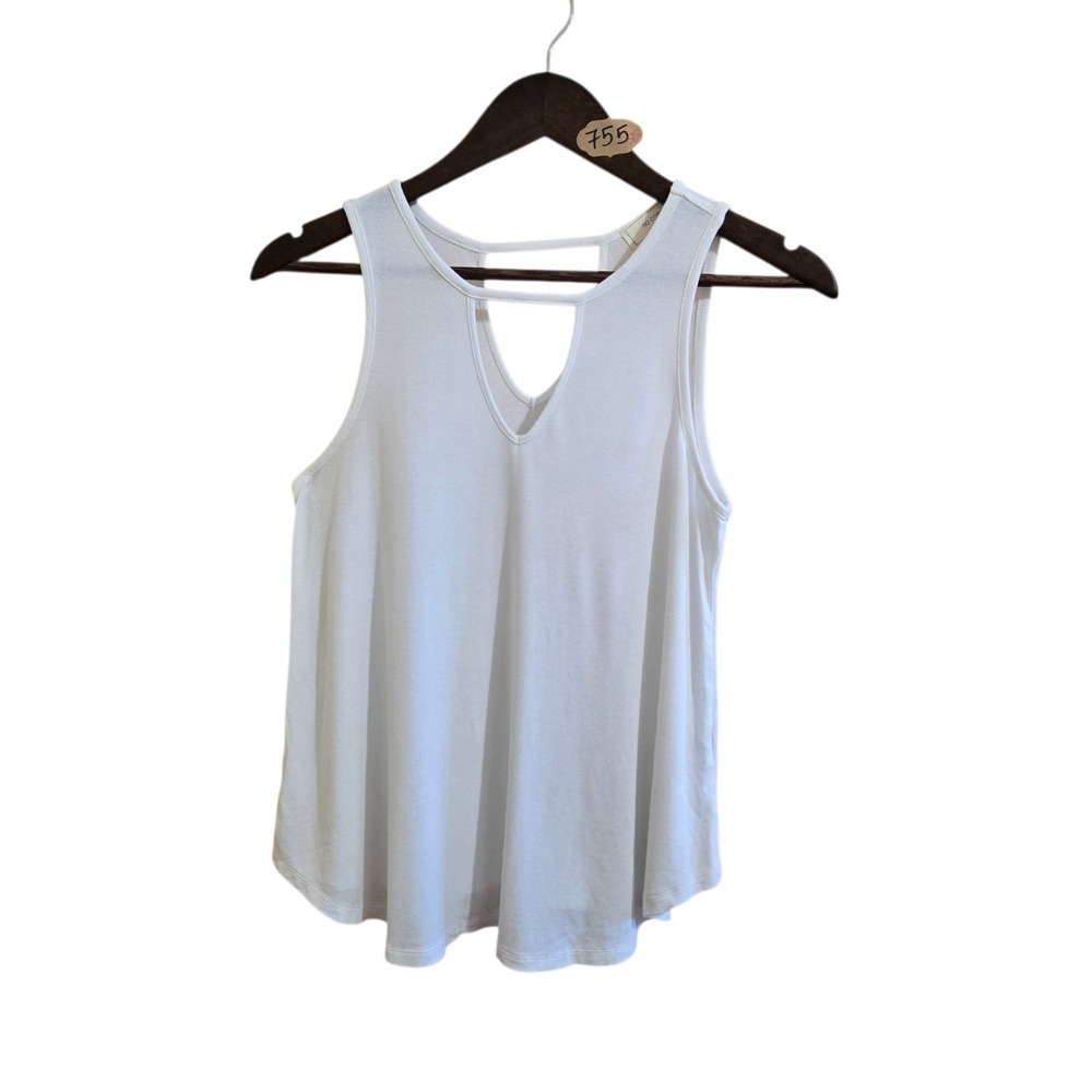 No Comment Women's Tank Top Size‎ M White Sleeveless